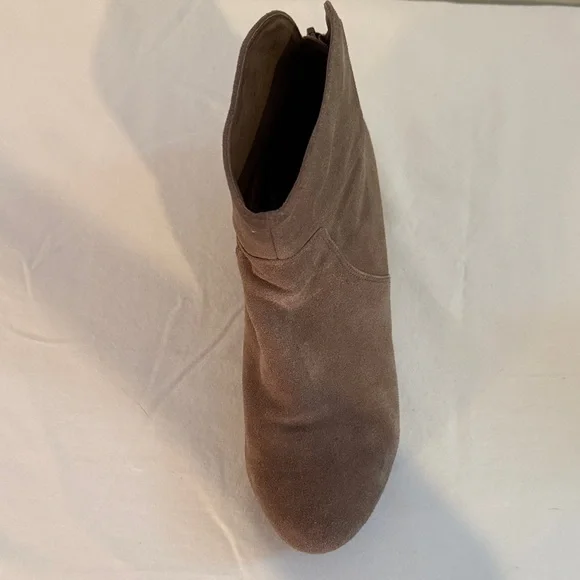 Chocolat Blu Taupe Suede Ankle Boots - Picture 3 of 14